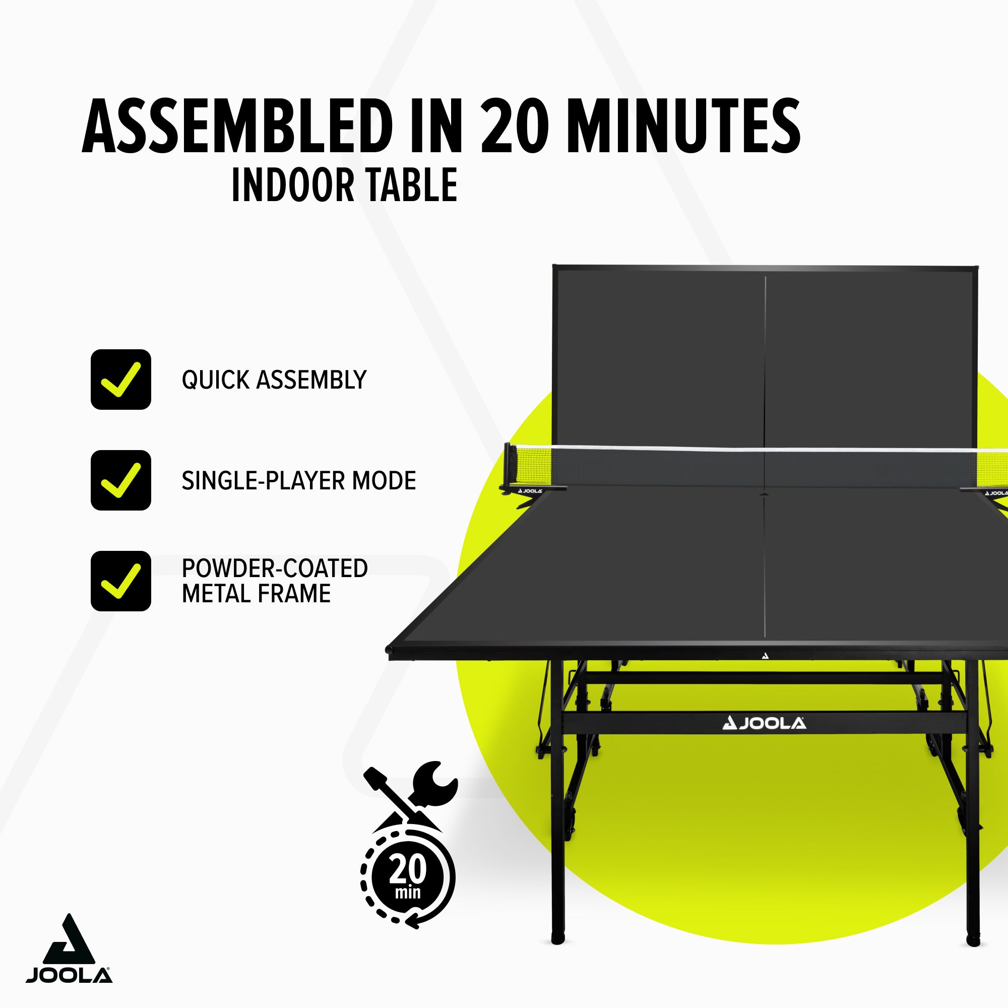 JOOLA Table Tennis Table BLACK 13i – Elegant Design & Top Playing
