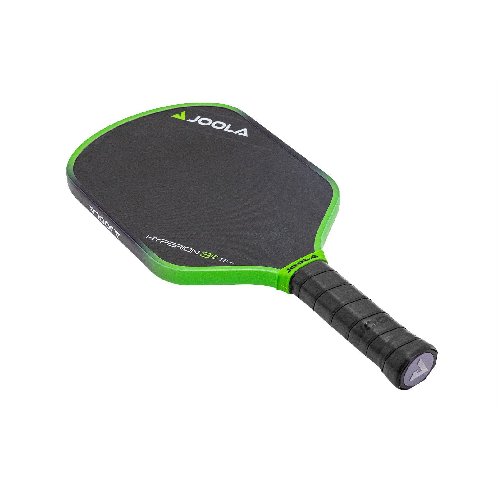 Fokus auf die Kanten des JOOLA Pickleball Schläger Ben Johns Hyperion 3S 16, zeigt präzise Verarbeitung.