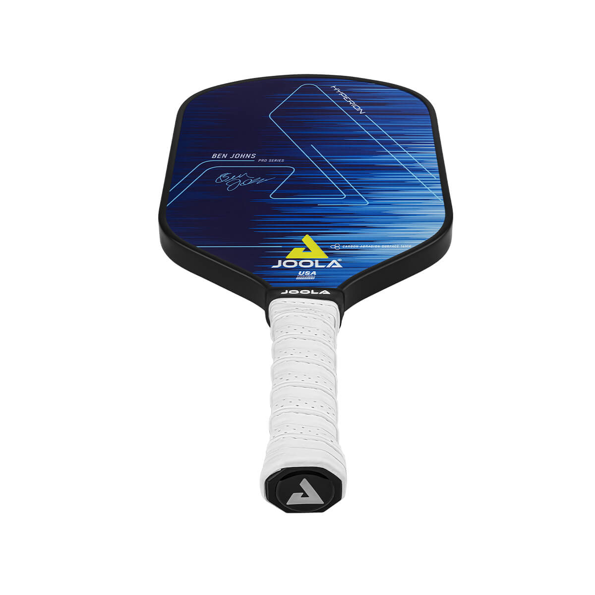 JOOLA Pickleball Schläger Ben Johns Hyperion CAS 16 - Detailaufnahme des Griffbereichs für bessere Kontrolle.