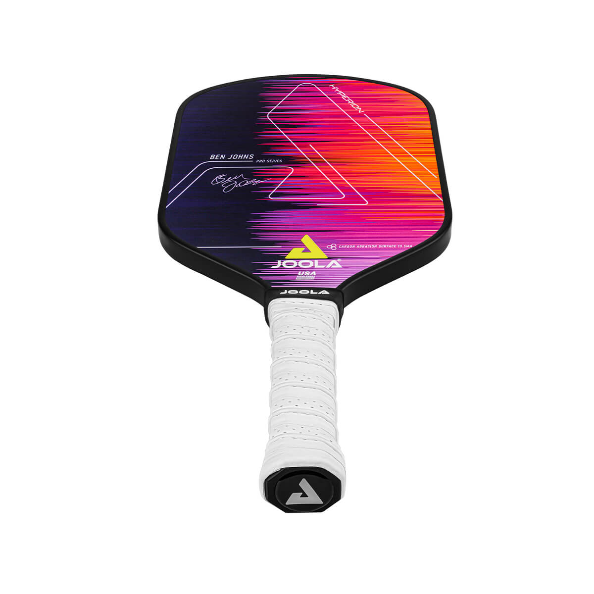 JOOLA Pickleball Schläger Ben Johns Hyperion CAS 13.5 - Detailaufnahme des Griffbereichs für bessere Kontrolle.