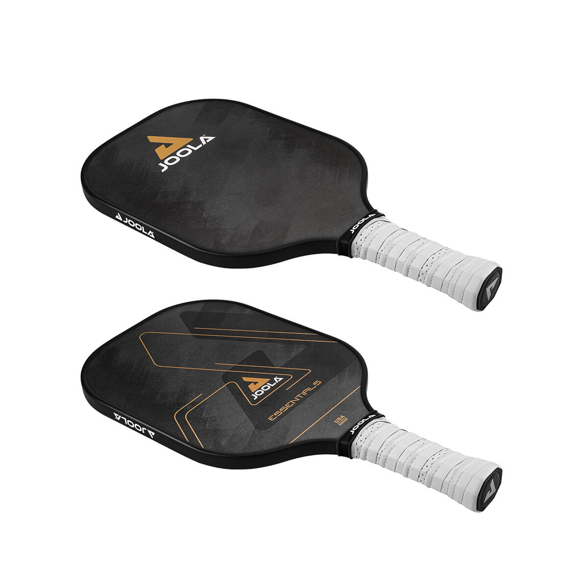 Fokus auf die Kanten des JOOLA Pickleball Schläger Essentials black, zeigt präzise Verarbeitung.