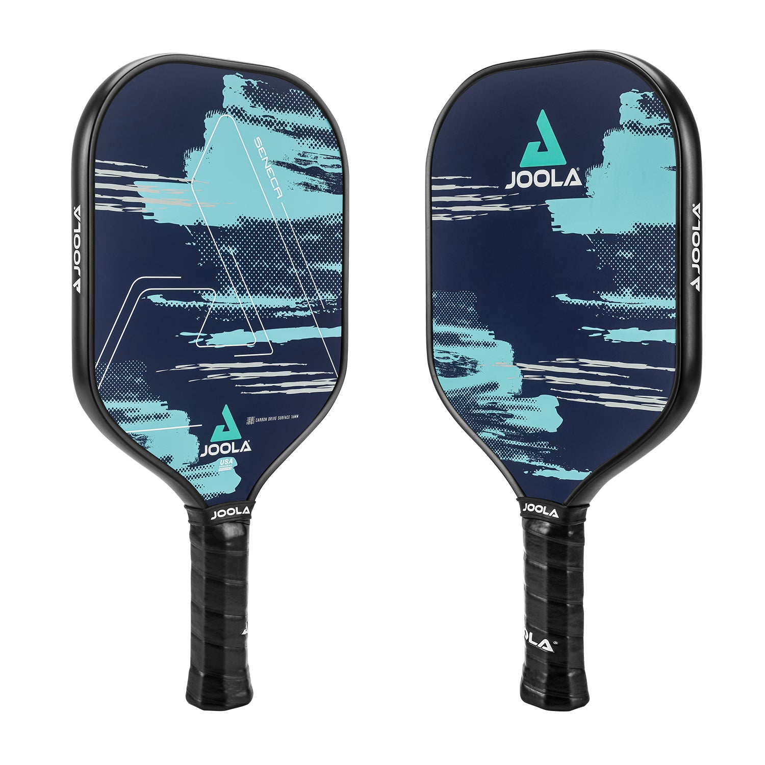 Detailaufnahme des JOOLA Pickleball Schläger Seneca CDS 16, zeigt die Oberfläche und Struktur.