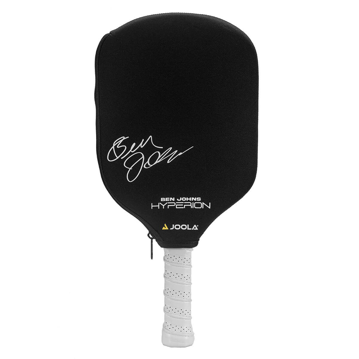 Seitenaufnahme des JOOLA Neoprene Pickleball Schläger Hülle in Bewegung, zeigt die Dynamik des Designs.