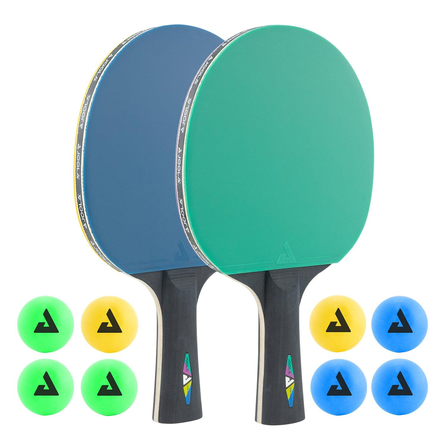 JOOLA TISCHTENNIS-SET COLORATO in Seitenansicht mit Fokus auf das Design.