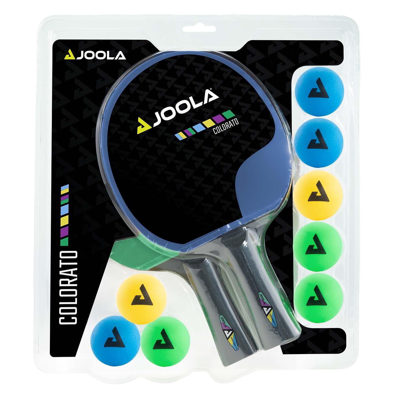 Detailaufnahme des JOOLA TISCHTENNIS-SET COLORATO, zeigt die Oberfläche und Struktur.