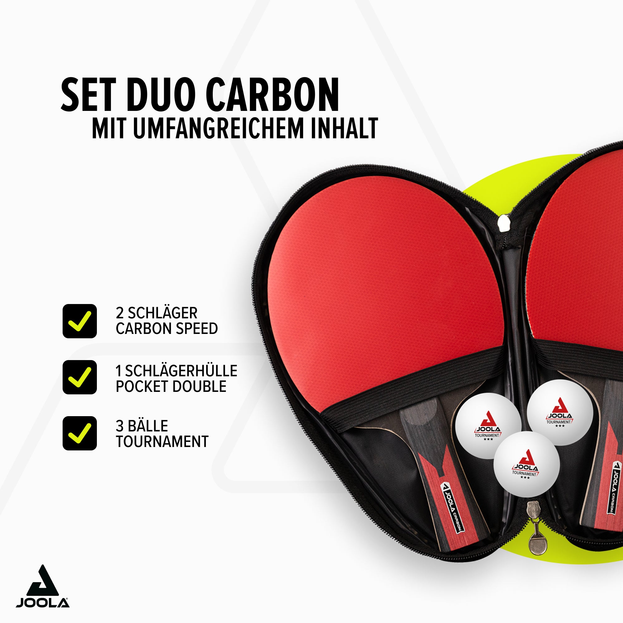 SET DA PING PONG JOOLA DUO CARBON