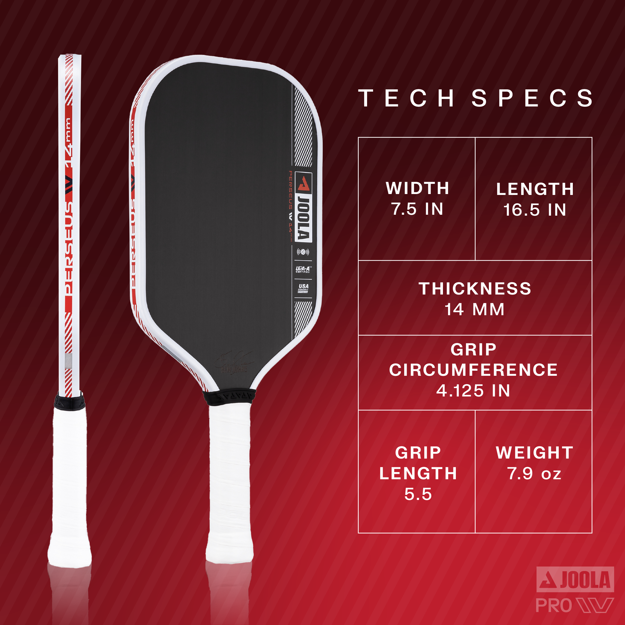 Joola Pickleball Racket Ben Johns Perseus Pro IV 14